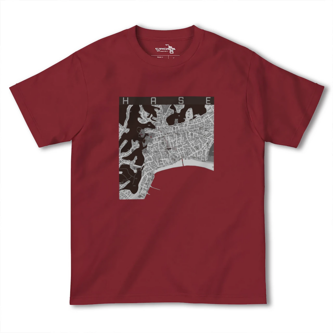 【長谷(神奈川県)】地図柄ヘビーウェイトTシャツ