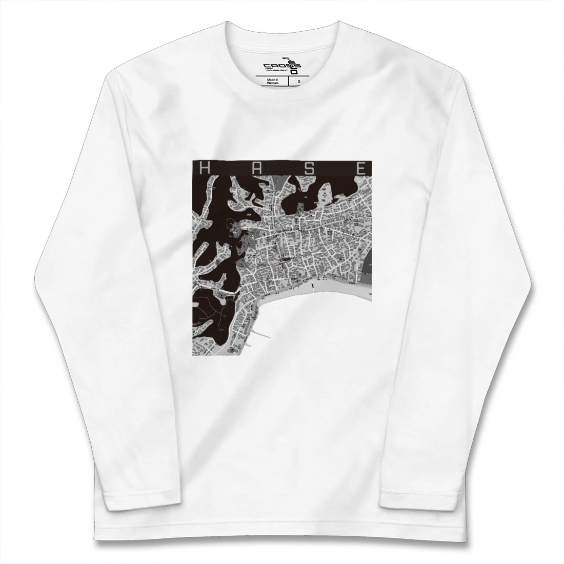 【長谷(神奈川県)】地図柄ロングスリーブTシャツ