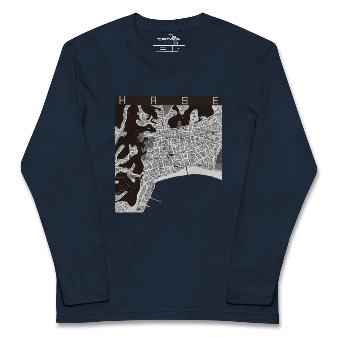 【長谷(神奈川県)】地図柄ロングスリーブTシャツ