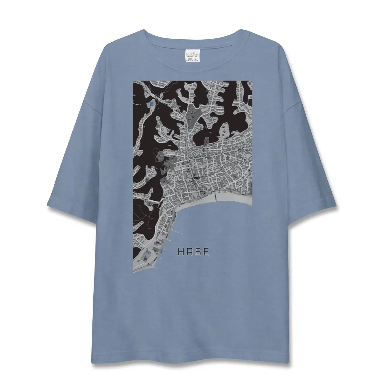 【長谷（神奈川県）】地図柄ビッグシルエットTシャツ