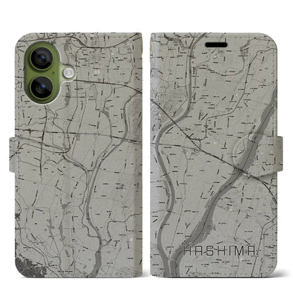 【羽島（岐阜県）】地図柄iPhoneケース（手帳タイプ）
