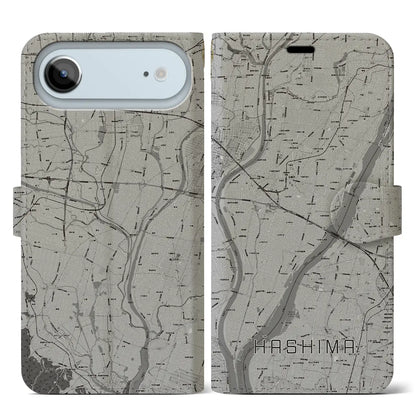 【羽島（岐阜県）】地図柄iPhoneケース（手帳タイプ）