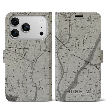 【羽島（岐阜県）】地図柄iPhoneケース（手帳タイプ）