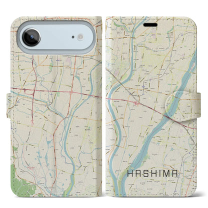 【羽島（岐阜県）】地図柄iPhoneケース（手帳タイプ）