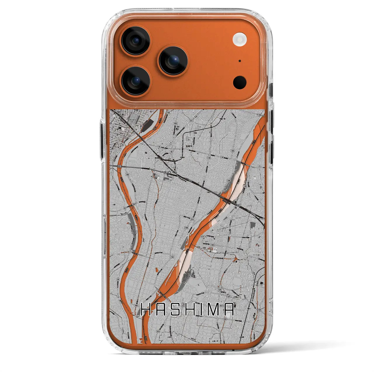 【羽島（岐阜県）】地図柄iPhoneケース（MagSafeタイプ）