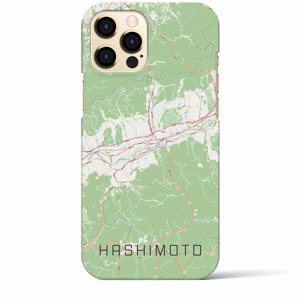 【橋本（和歌山県）】地図柄iPhoneケース（バックカバータイプ）