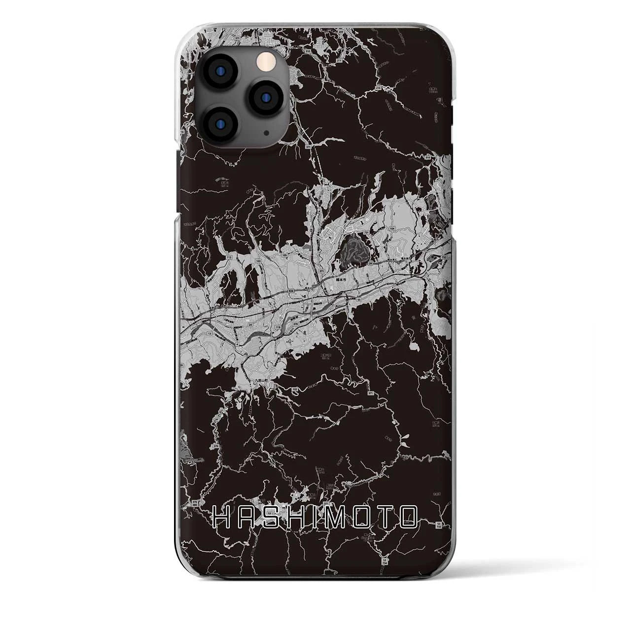 【橋本（和歌山県）】地図柄iPhoneケース（クリアタイプ）