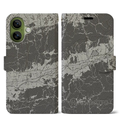 【橋本（和歌山県）】地図柄iPhoneケース（手帳タイプ）