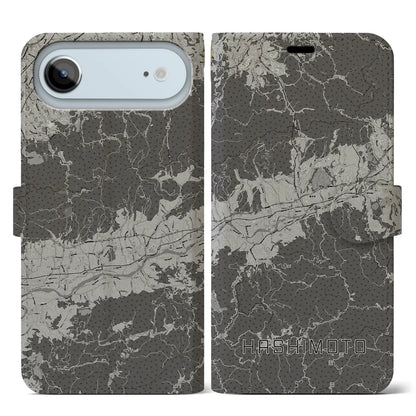 【橋本（和歌山県）】地図柄iPhoneケース（手帳タイプ）