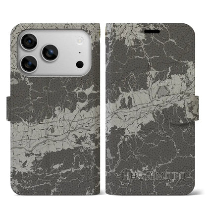 【橋本（和歌山県）】地図柄iPhoneケース（手帳タイプ）