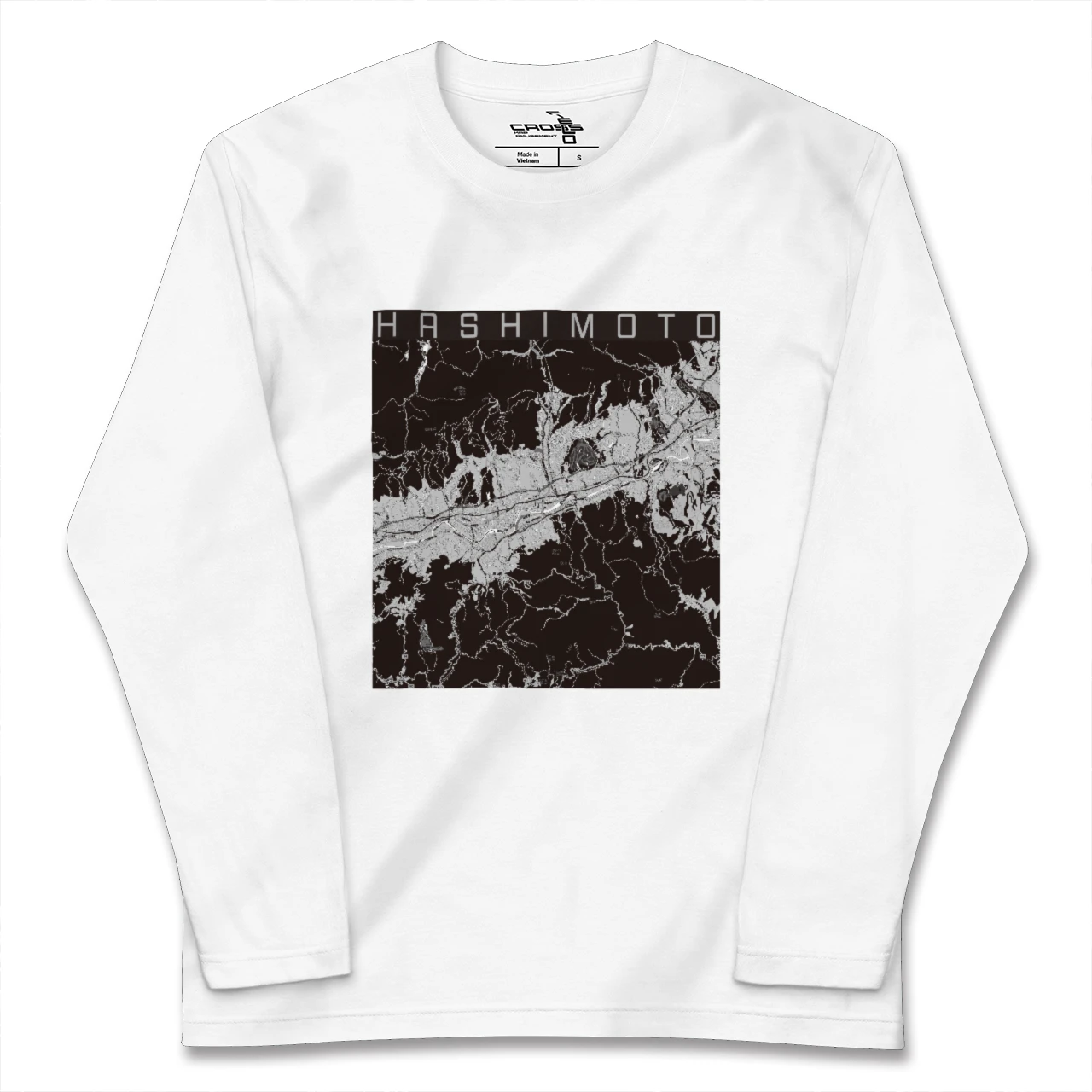 【橋本（和歌山県）（和歌山県）】地図柄ロングスリーブTシャツ