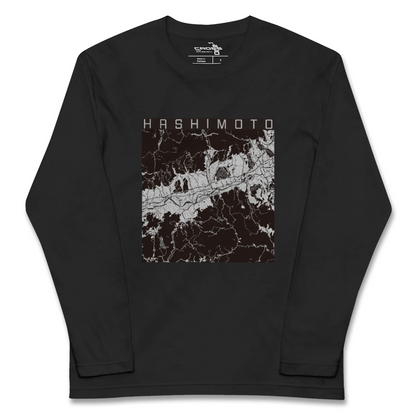 【橋本（和歌山県）（和歌山県）】地図柄ロングスリーブTシャツ