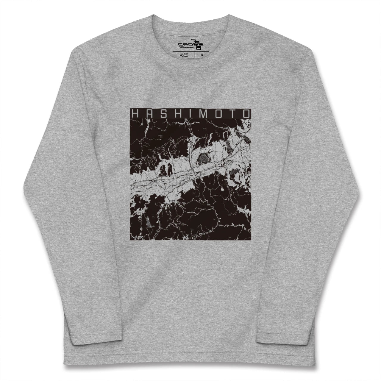 【橋本（和歌山県）（和歌山県）】地図柄ロングスリーブTシャツ