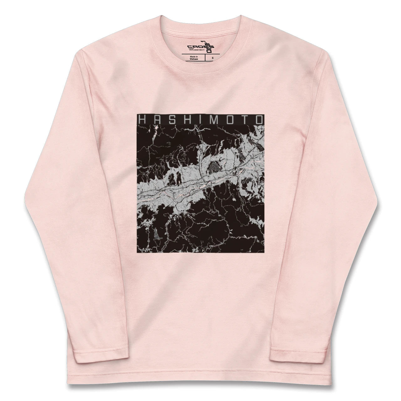【橋本（和歌山県）（和歌山県）】地図柄ロングスリーブTシャツ