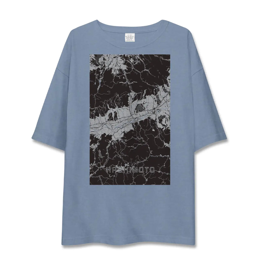 【橋本（和歌山県）（和歌山県）】地図柄ビッグシルエットTシャツ