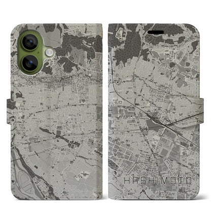 【橋本（神奈川県）】地図柄iPhoneケース（手帳タイプ）