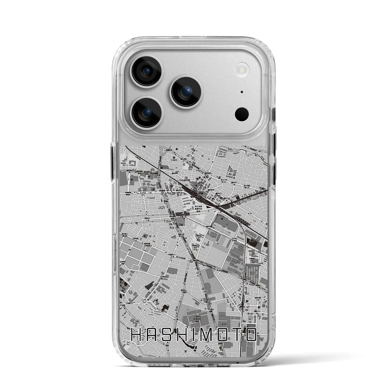 【橋本（神奈川県）】地図柄iPhoneケース（MagSafeタイプ）