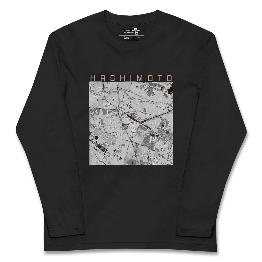 【橋本（神奈川県）】地図柄ロングスリーブTシャツ