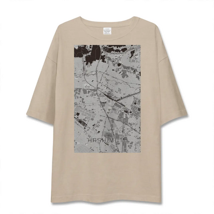 【橋本（神奈川県）】地図柄ビッグシルエットTシャツ