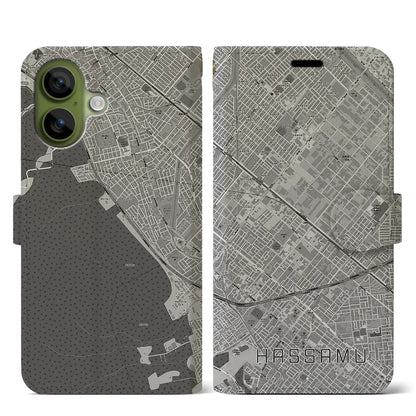 【発寒（北海道）】地図柄iPhoneケース（手帳タイプ）