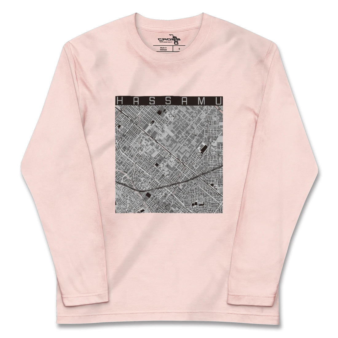 【発寒(北海道)】地図柄ロングスリーブTシャツ