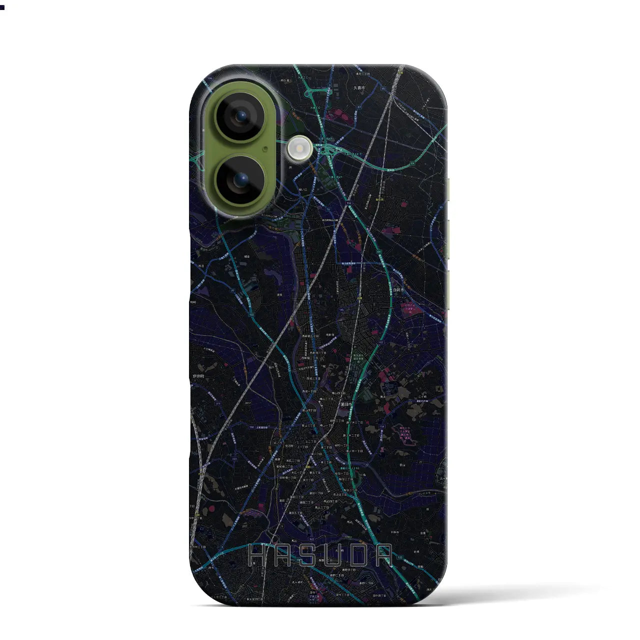 【蓮田（埼玉県）】地図柄iPhoneケース（バックカバータイプ）