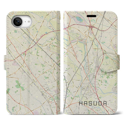 【蓮田（埼玉県）】地図柄iPhoneケース（手帳タイプ）