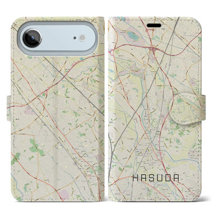 【蓮田（埼玉県）】地図柄iPhoneケース（手帳タイプ）