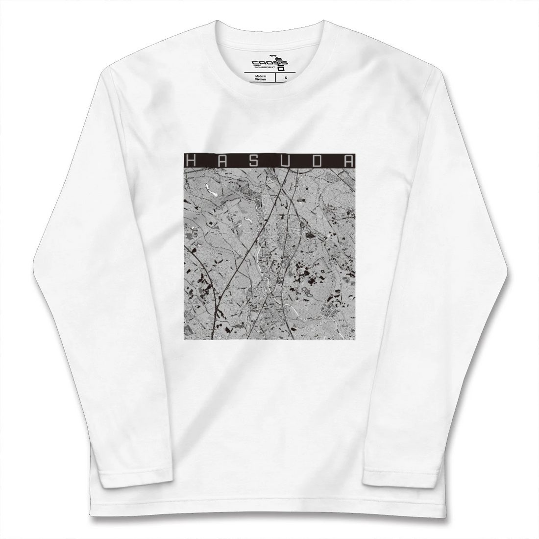 【蓮田（埼玉県）】地図柄ロングスリーブTシャツ