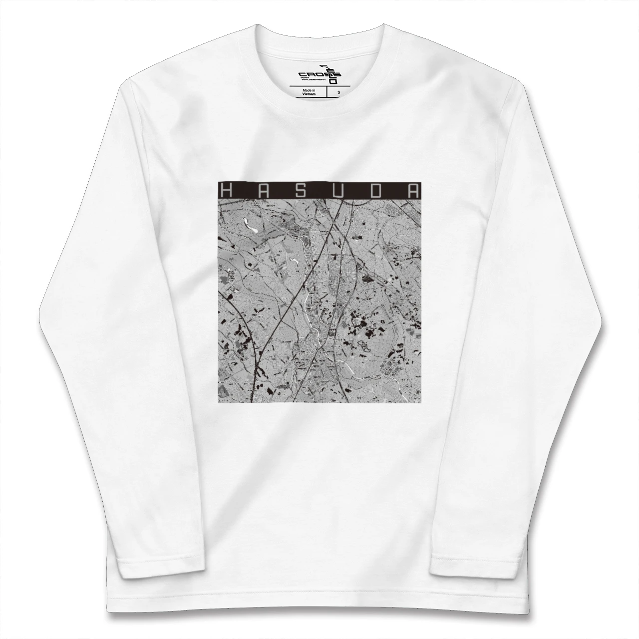 【蓮田（埼玉県）】地図柄ロングスリーブTシャツ