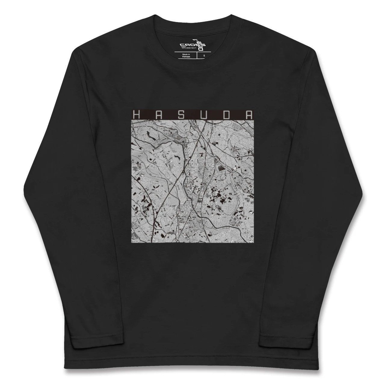 【蓮田（埼玉県）】地図柄ロングスリーブTシャツ