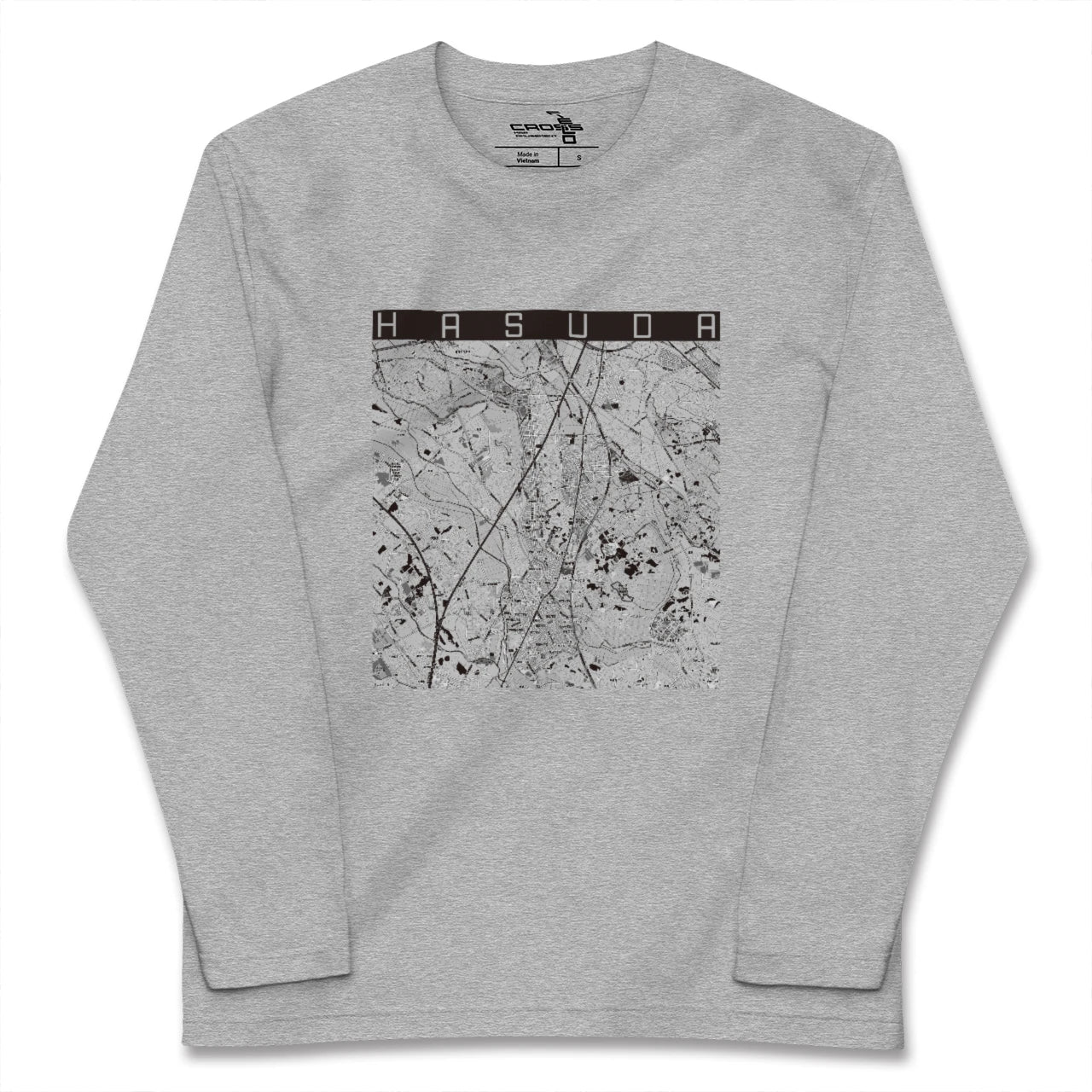 【蓮田（埼玉県）】地図柄ロングスリーブTシャツ
