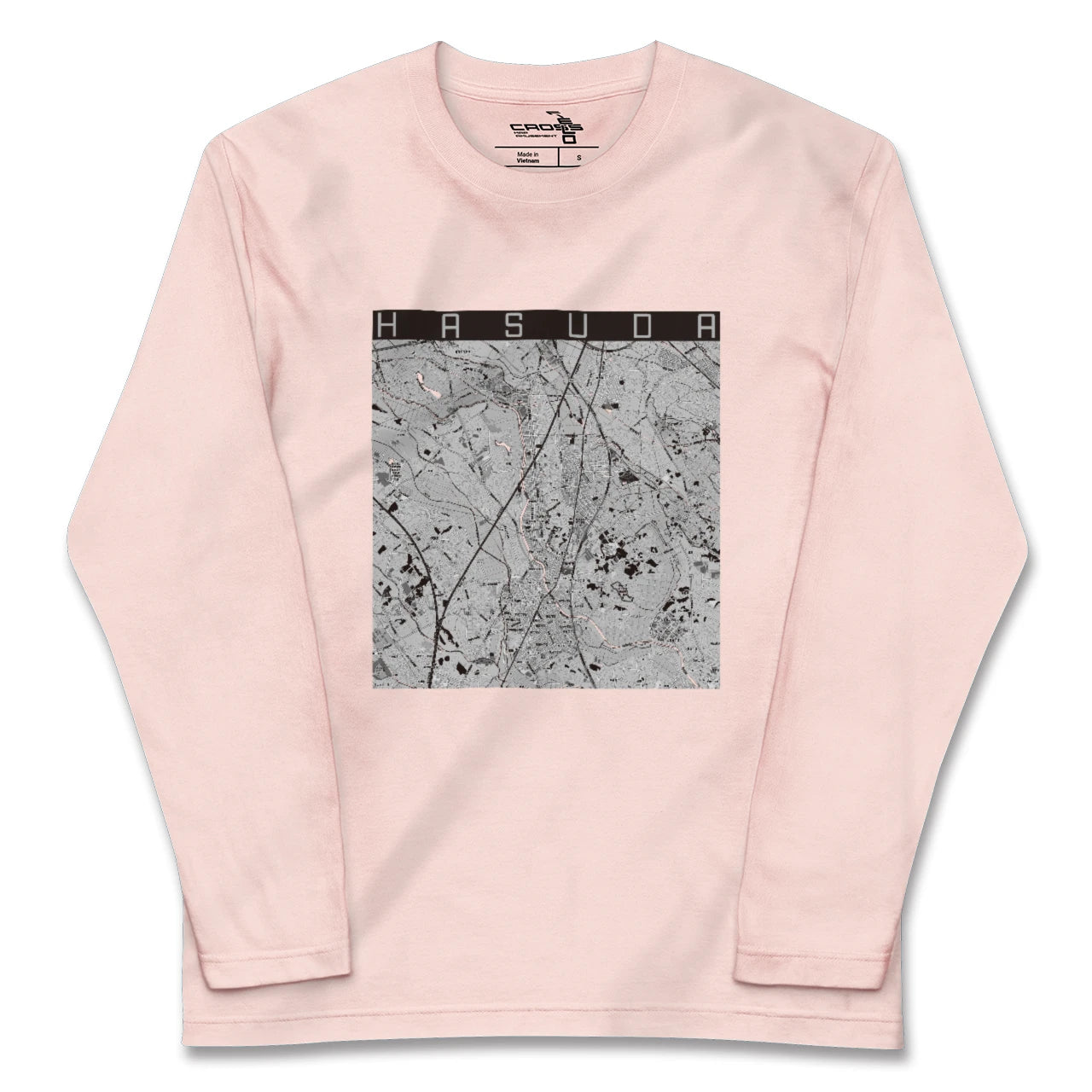 【蓮田（埼玉県）】地図柄ロングスリーブTシャツ