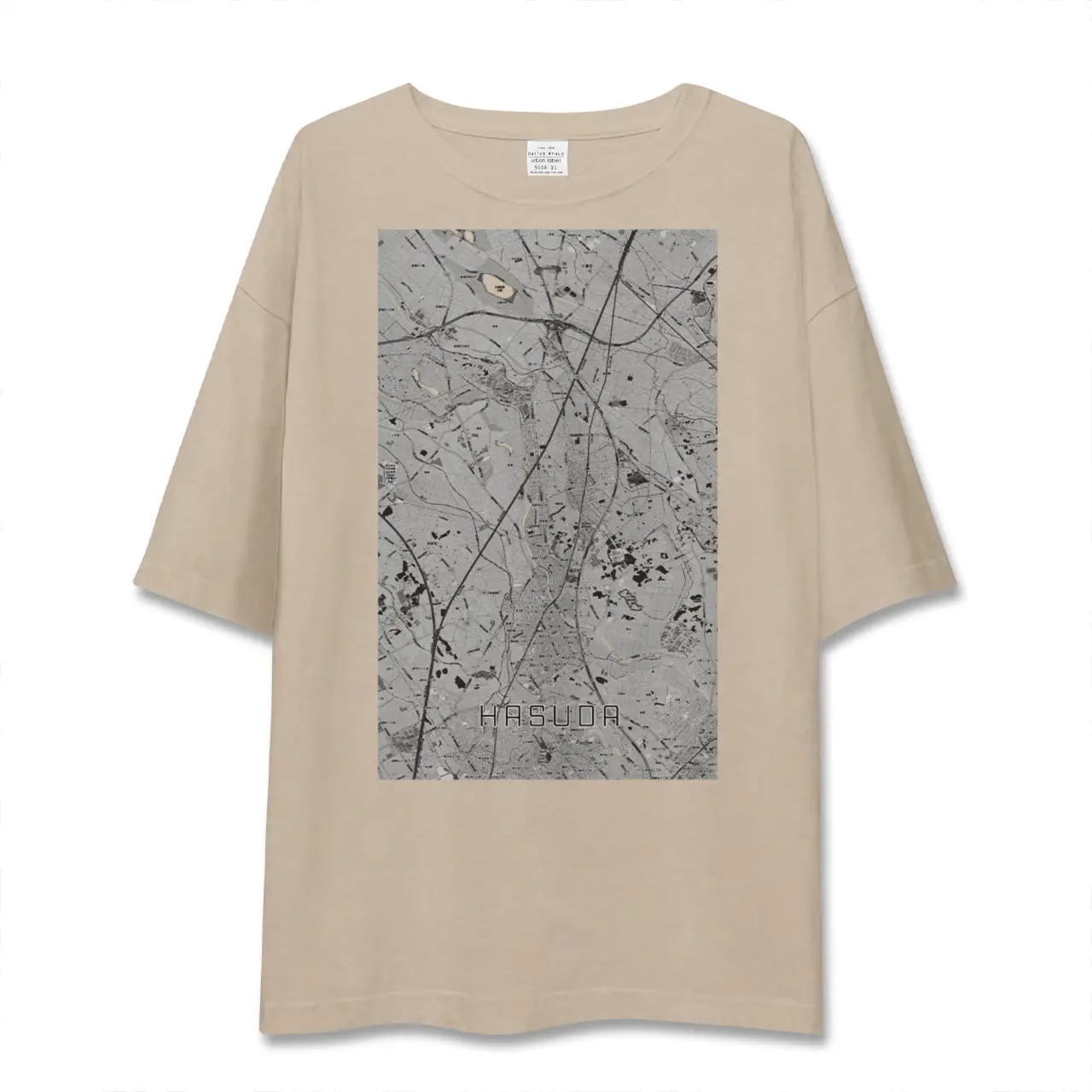 【蓮田（埼玉県）】地図柄ビッグシルエットTシャツ