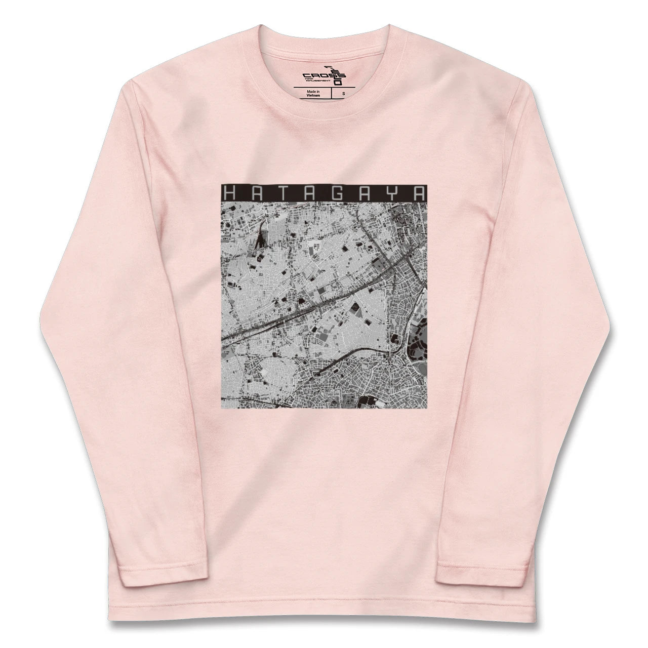 【幡ヶ谷（東京都）】地図柄ロングスリーブTシャツ