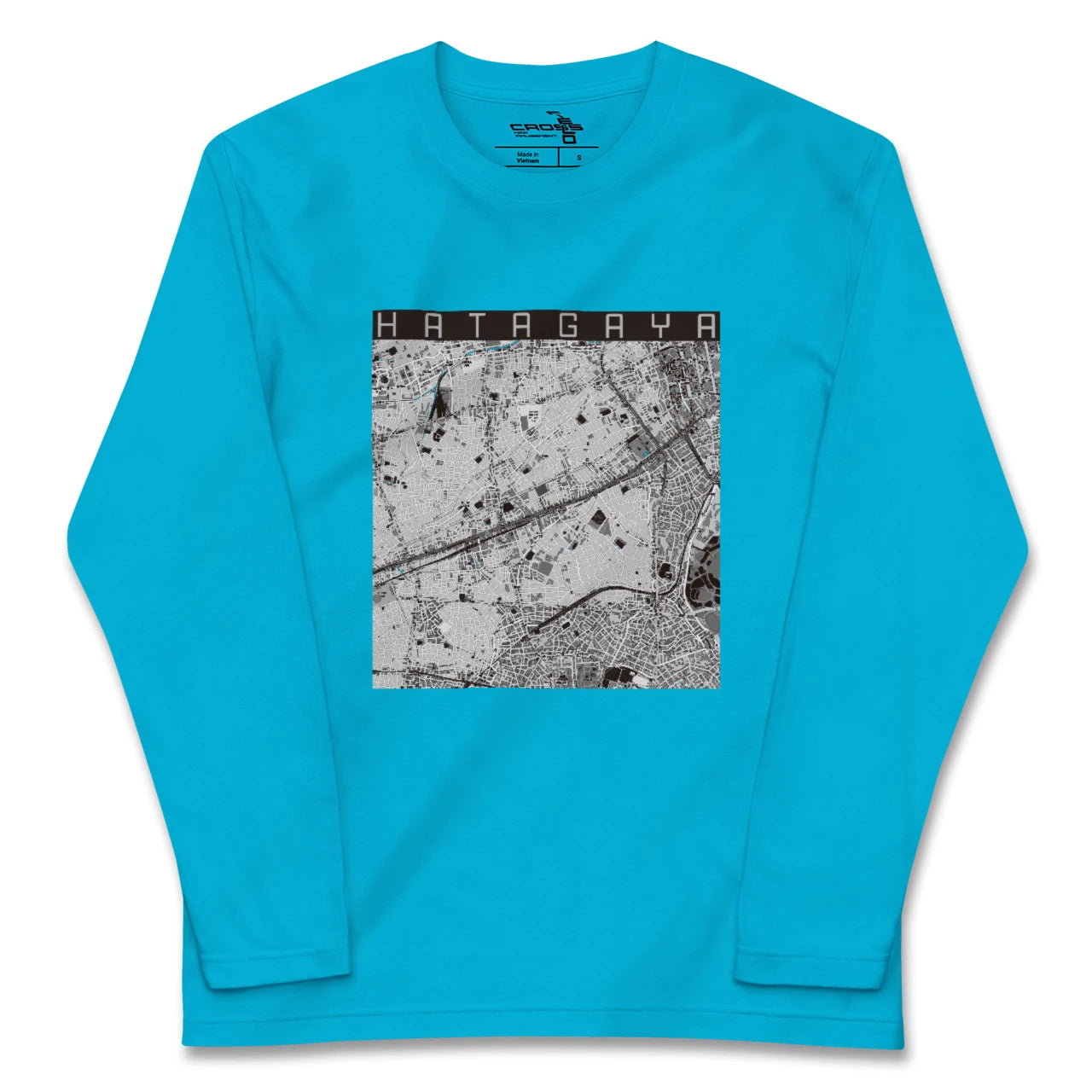 【幡ヶ谷（東京都）】地図柄ロングスリーブTシャツ