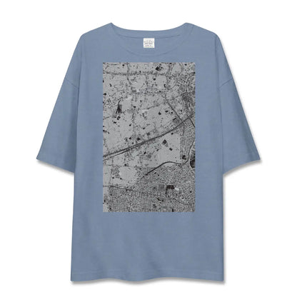 【幡ヶ谷（東京都）】地図柄ビッグシルエットTシャツ