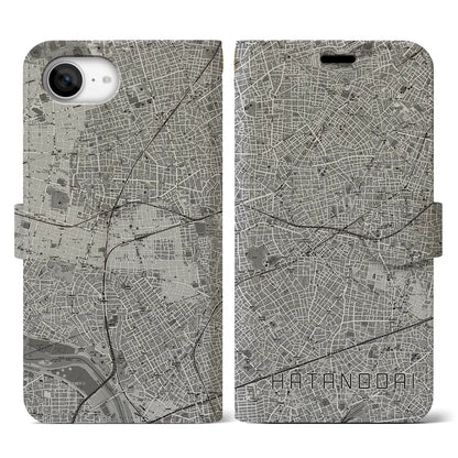 【旗の台（東京都）】地図柄iPhoneケース（手帳タイプ）