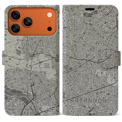 【旗の台（東京都）】地図柄iPhoneケース（手帳タイプ）