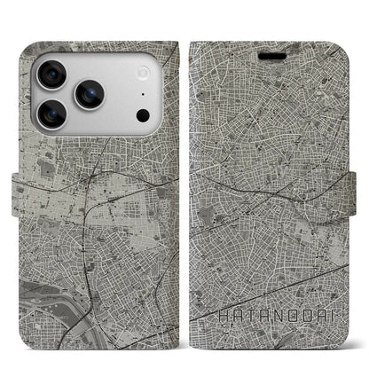 【旗の台（東京都）】地図柄iPhoneケース（手帳タイプ）