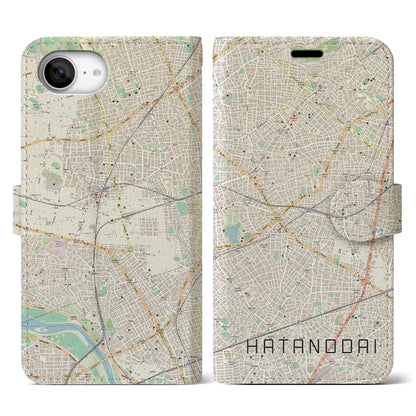 【旗の台（東京都）】地図柄iPhoneケース（手帳タイプ）