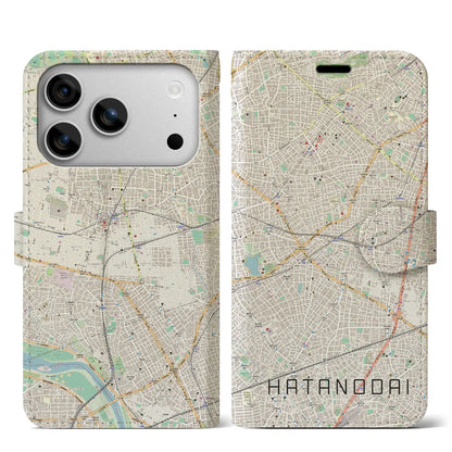 【旗の台（東京都）】地図柄iPhoneケース（手帳タイプ）