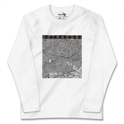 【旗の台（東京都）】地図柄ロングスリーブTシャツ