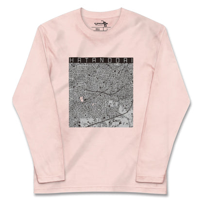 【旗の台（東京都）】地図柄ロングスリーブTシャツ