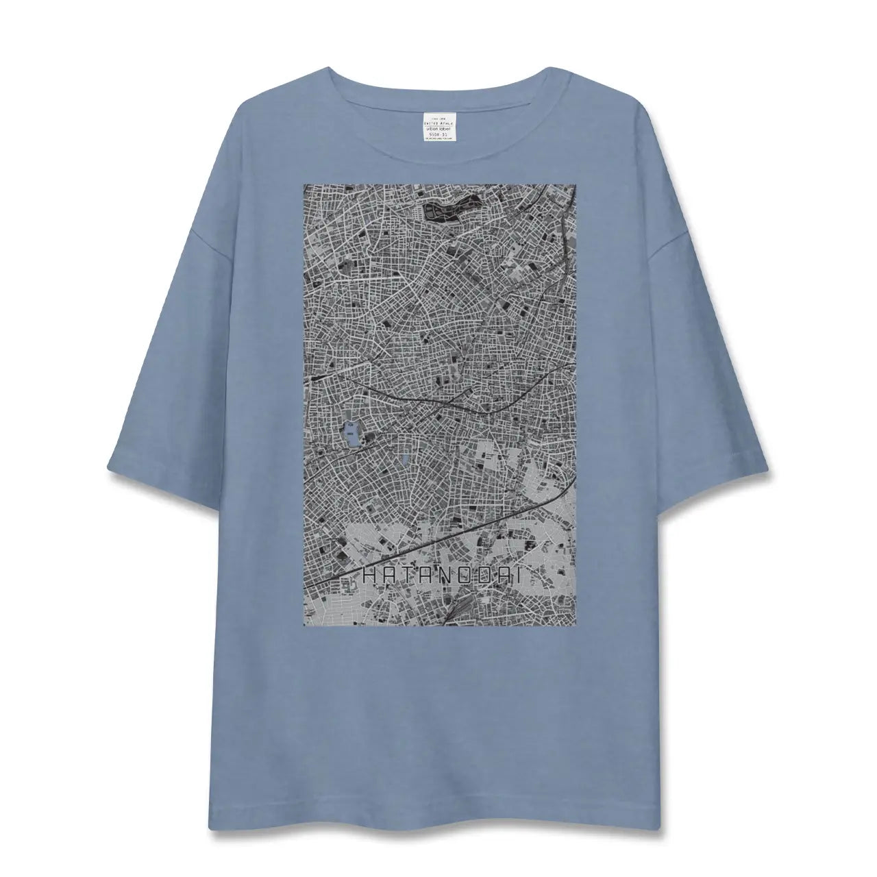 【旗の台（東京都）】地図柄ビッグシルエットTシャツ
