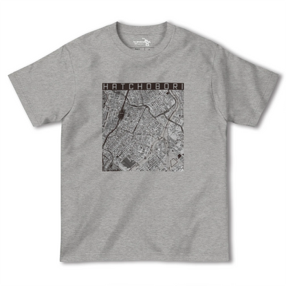 【八丁堀（東京都）】地図柄ヘビーウェイトTシャツ