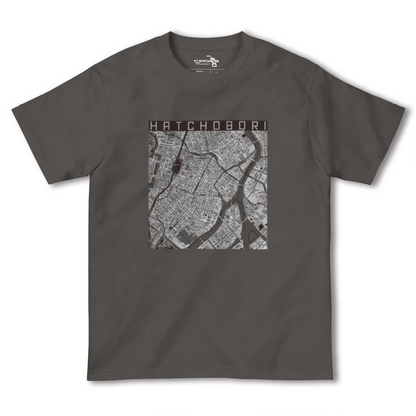 【八丁堀（東京都）】地図柄ヘビーウェイトTシャツ