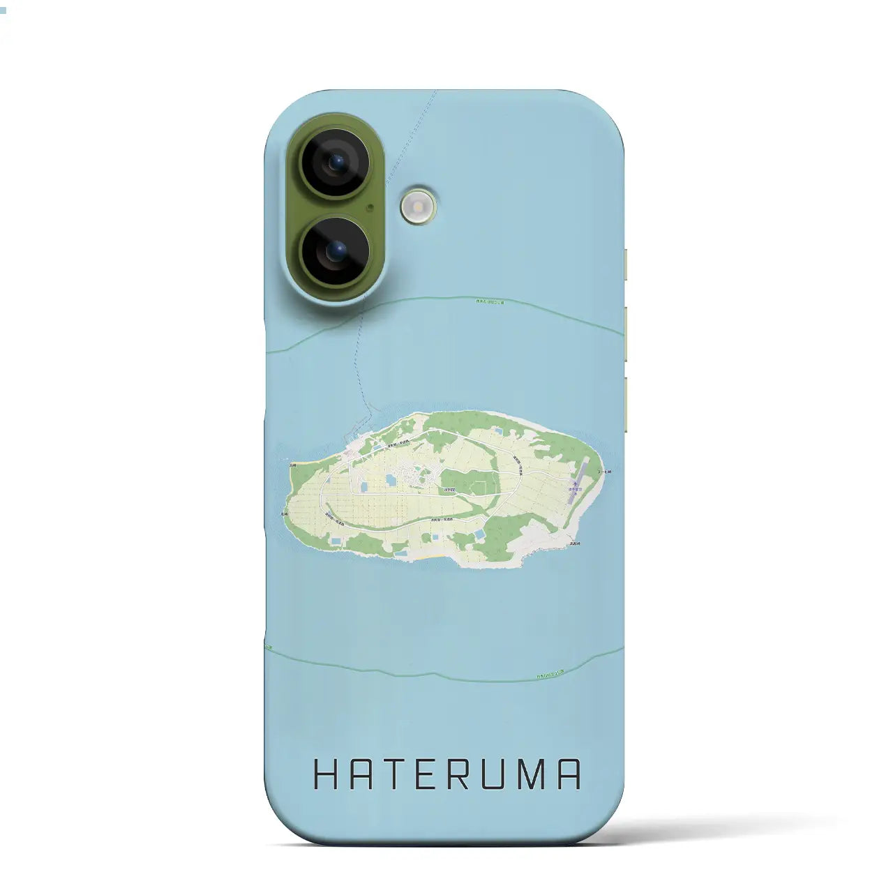 【波照間（沖縄県）】地図柄iPhoneケース（バックカバータイプ）