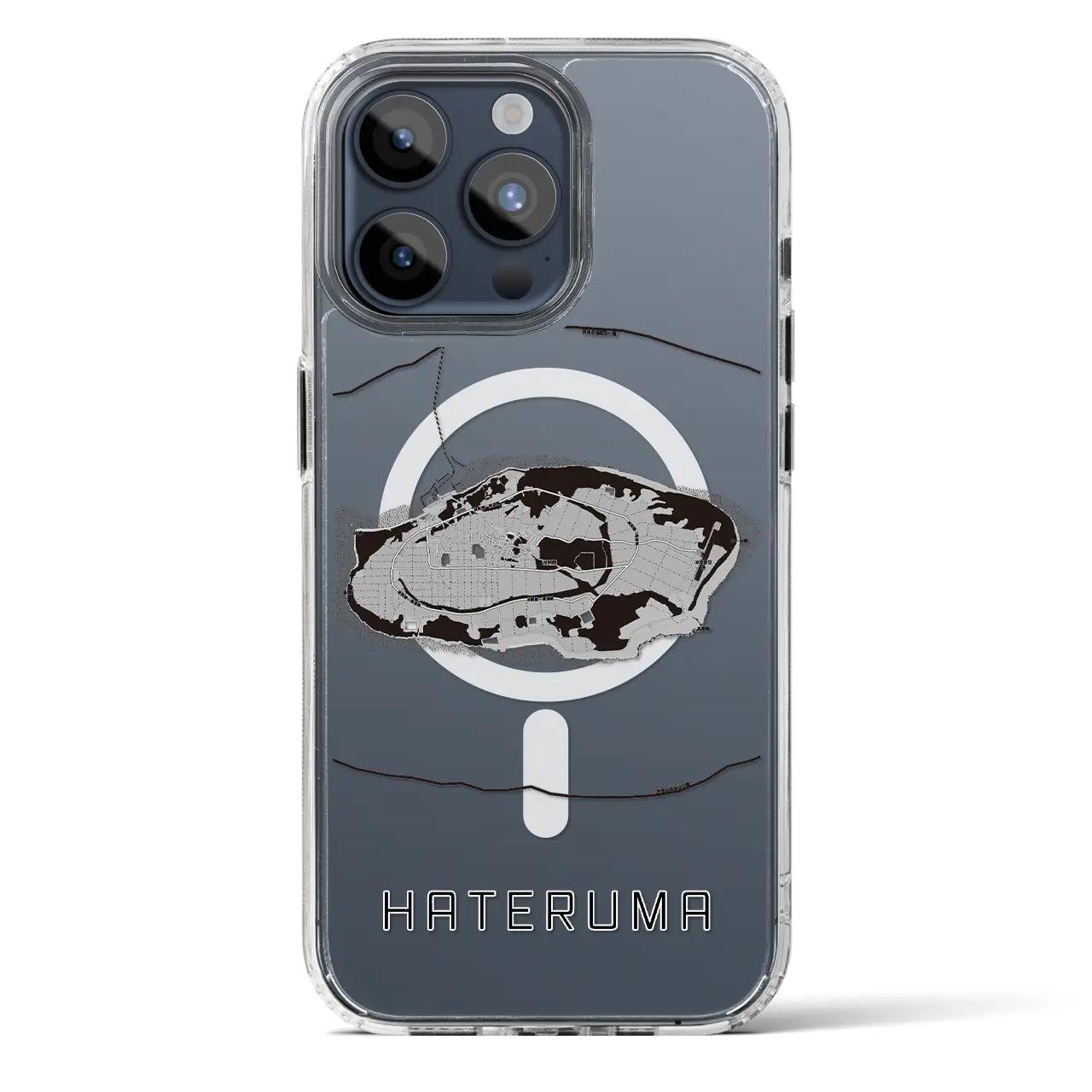【波照間（沖縄県）】地図柄iPhoneケース（MagSafeタイプ）