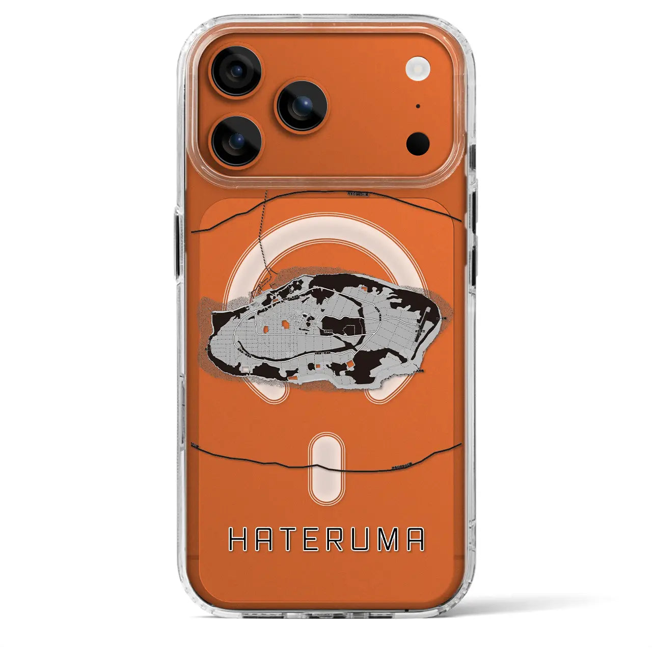 【波照間（沖縄県）】地図柄iPhoneケース（MagSafeタイプ）